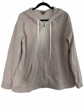 Eddie Bauer Mauve Pink Full Zip Hoodie Sweatshirt XL